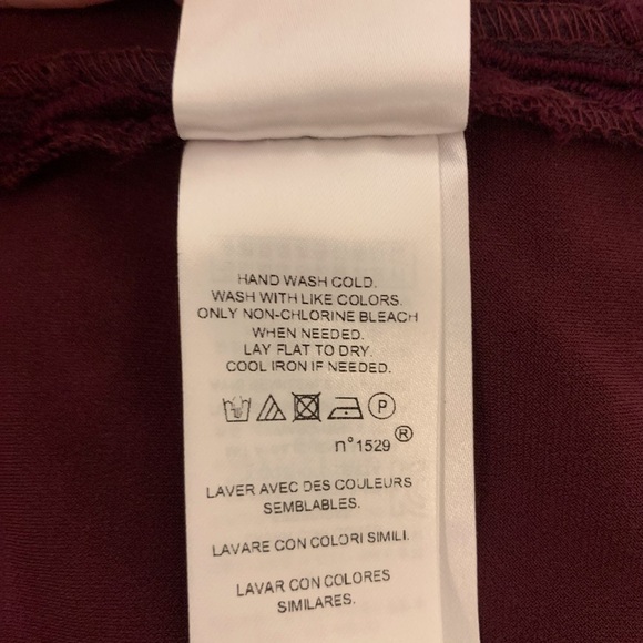 Lauren Ralph Lauren Melia Ava Floral Lace Dress Burgundy Size 6 - Picture 8 of 9